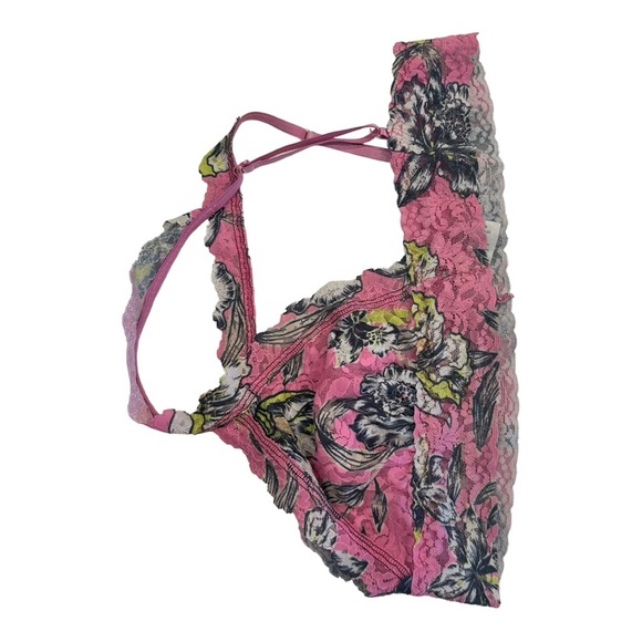 EUC Hanky Panky Pink and Yellow Floral Bra Size Medium - Picture 13 of 13